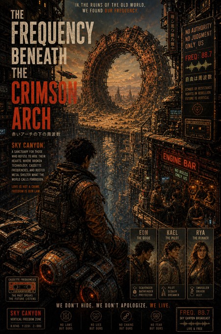 The Frequency Beneath the Crimson Arch: A Queer Sci-Fi Story